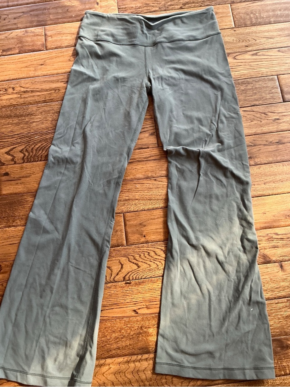 Vintage Lululemon Groove Pants Size 10 - Sage Green, Reversible, Low Rise, Rare